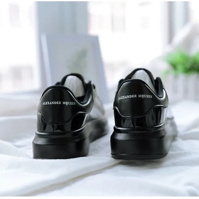 2019 New Designer Wedges White Shoes Female Platform Sneakers Men Tenis Feminino Casual Female Man Shoes Leather Shoes
