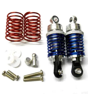 58050S 1/10 Scale RC Alloy Shock Absorbers Damper Set x 2 Silver 50mm Long