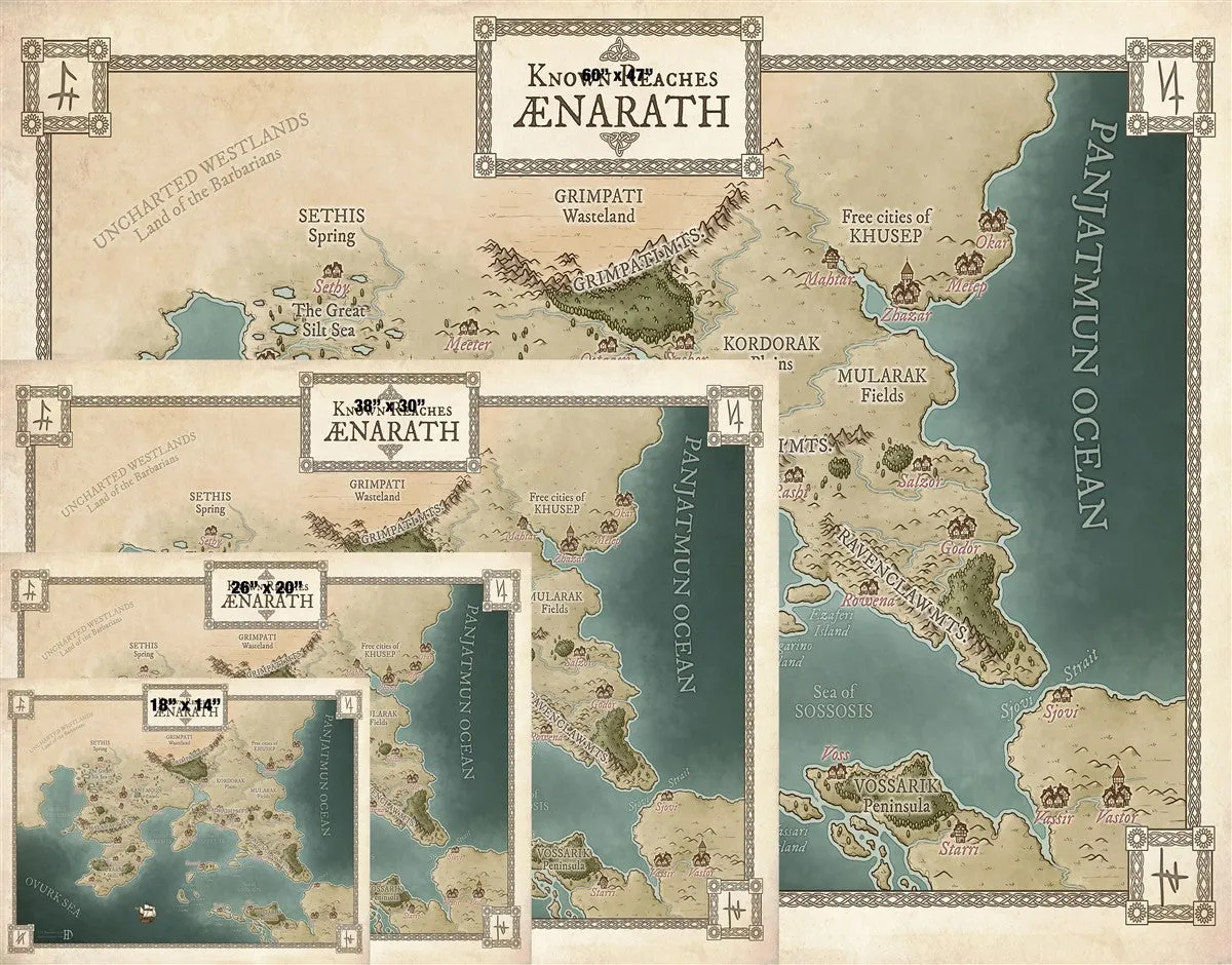 Aenarath Fantasy Map