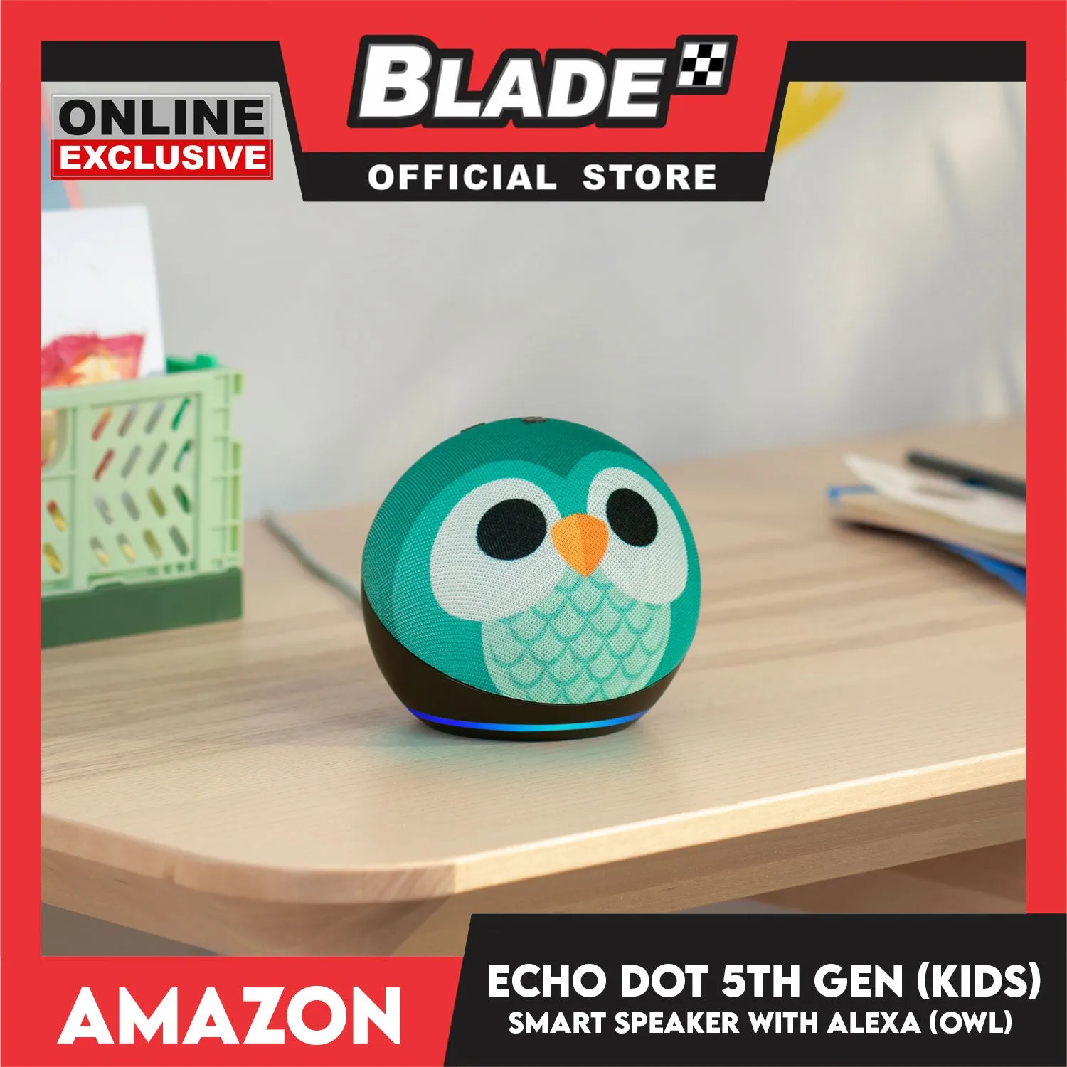 Amazon Echo Dot Kids 5th Gen Smart Speaker Owl Design for Kids