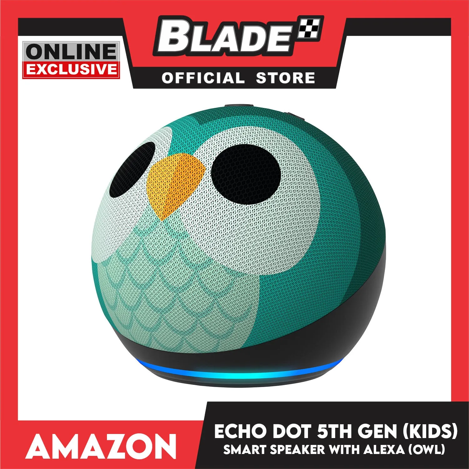 Amazon Echo Dot Kids 5th Gen Smart Speaker Owl Design for Kids