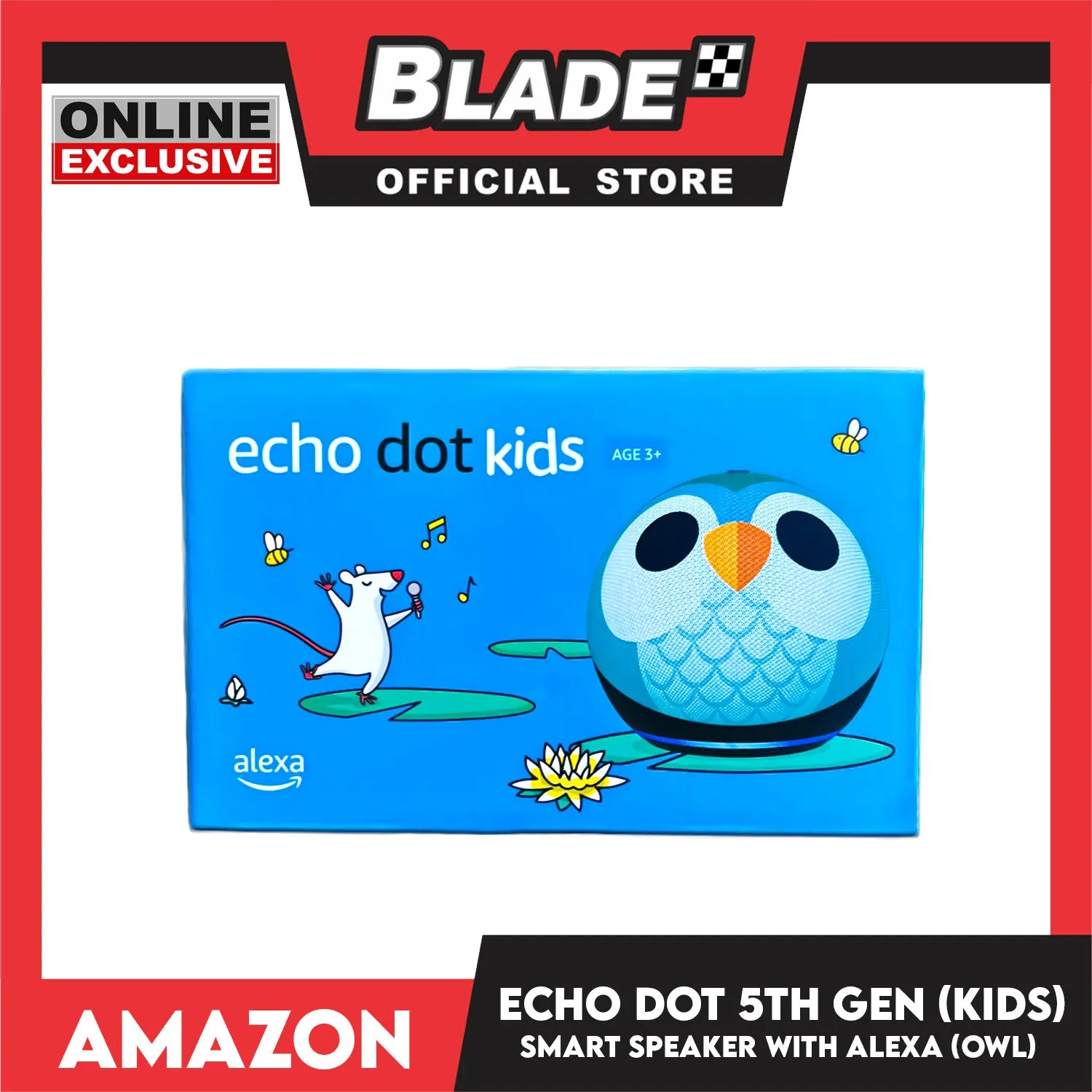 Amazon Echo Dot Kids 5th Gen Smart Speaker Owl Design for Kids