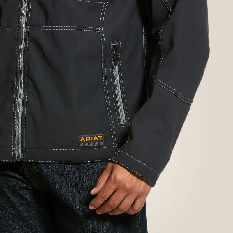 Ariat Men's Rebar Stretch Canvas Softshell Jacket Black - 10020777