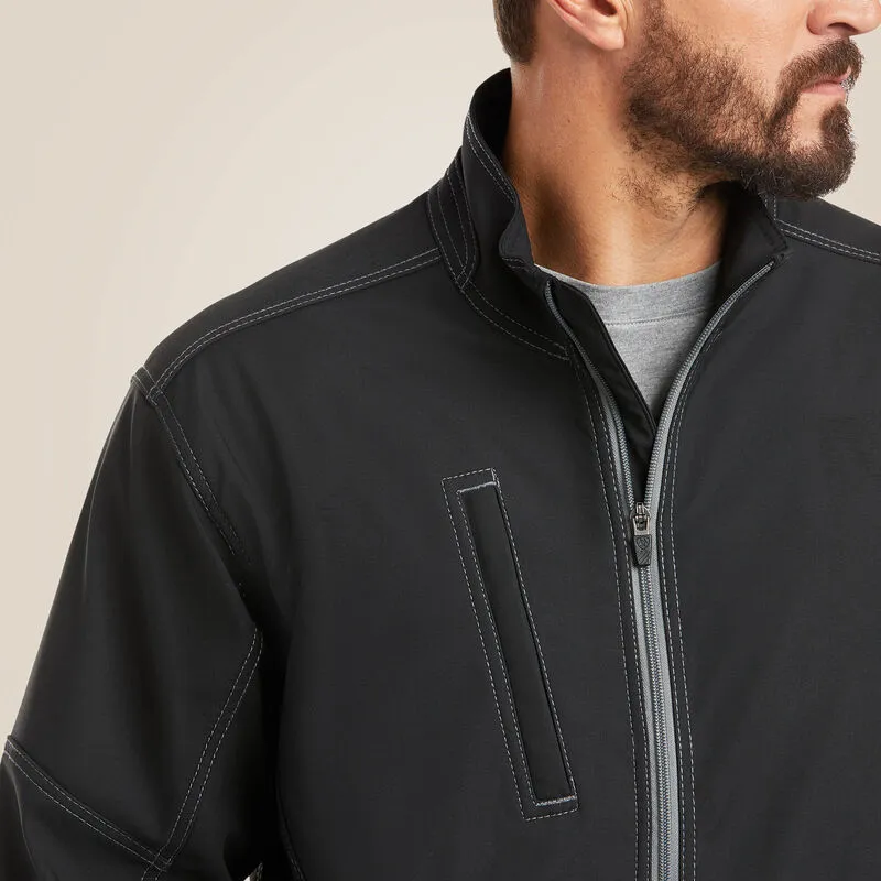 Ariat Men's Rebar Stretch Canvas Softshell Jacket Black - 10020777
