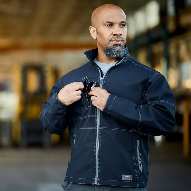 Ariat Men's Rebar Stretch Canvas Softshell Jacket Black - 10020777