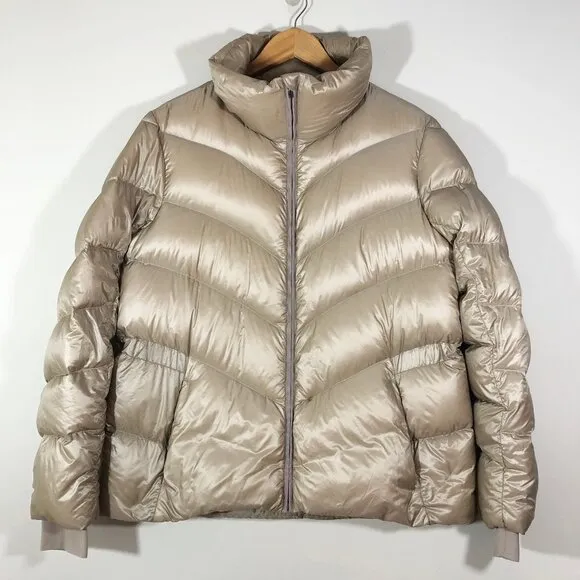 ATHLETA Lofty Down Jacket 486242 in Quail (champagne gold) M