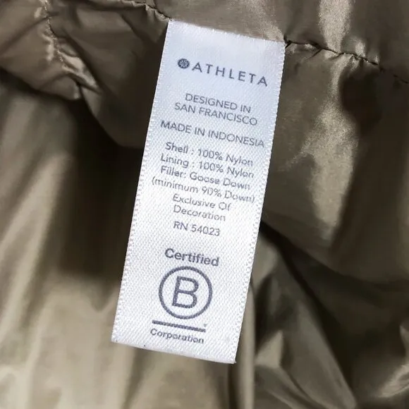 ATHLETA Lofty Down Jacket 486242 in Quail (champagne gold) M