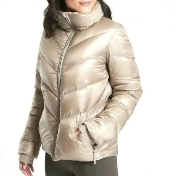 ATHLETA Lofty Down Jacket 486242 in Quail (champagne gold) M