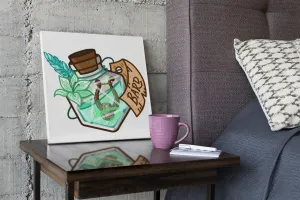 Bard Potion Bottle Gallery Canvas Art Print