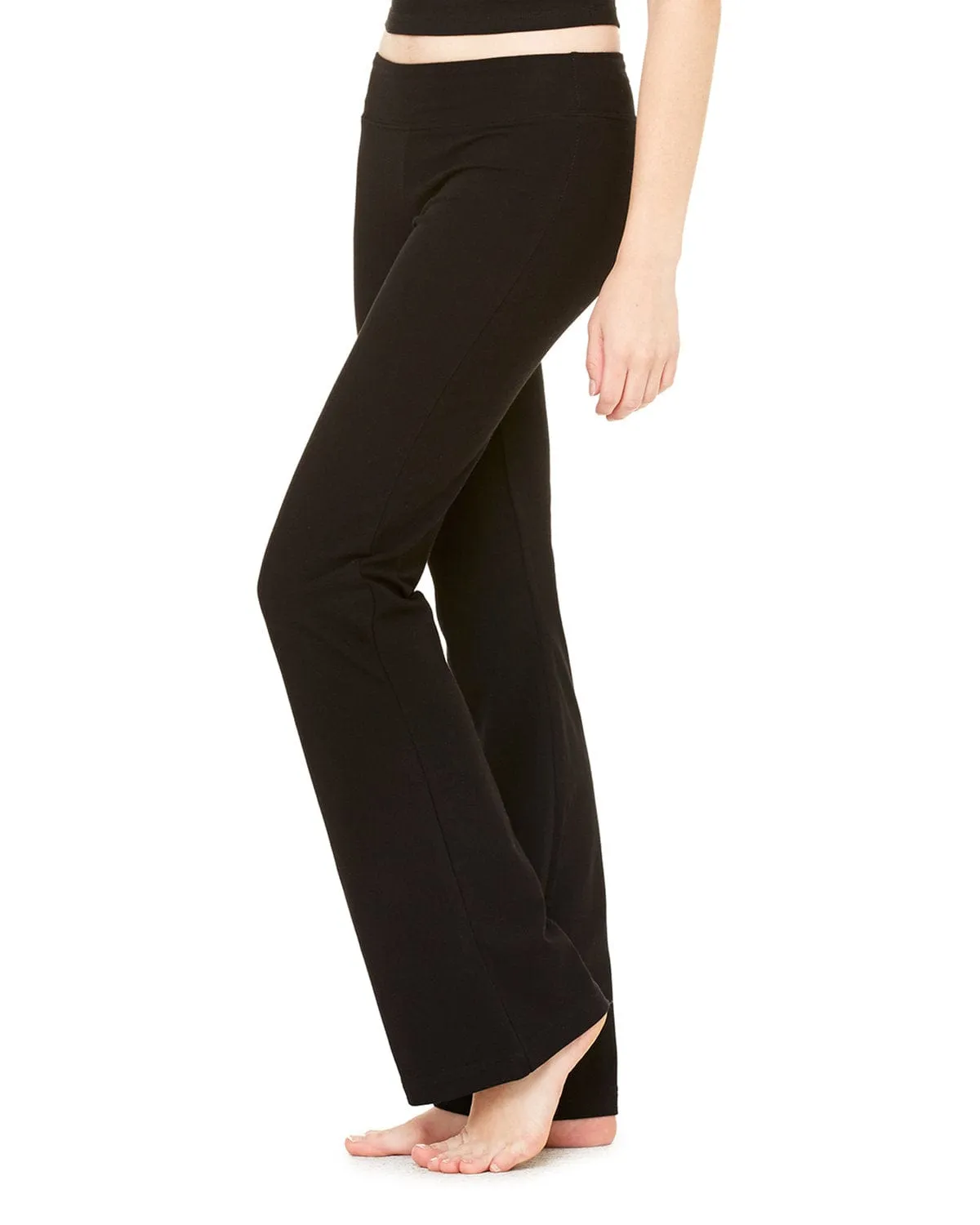 Bella Canvas Ladies Stretch Yoga Pants | Black