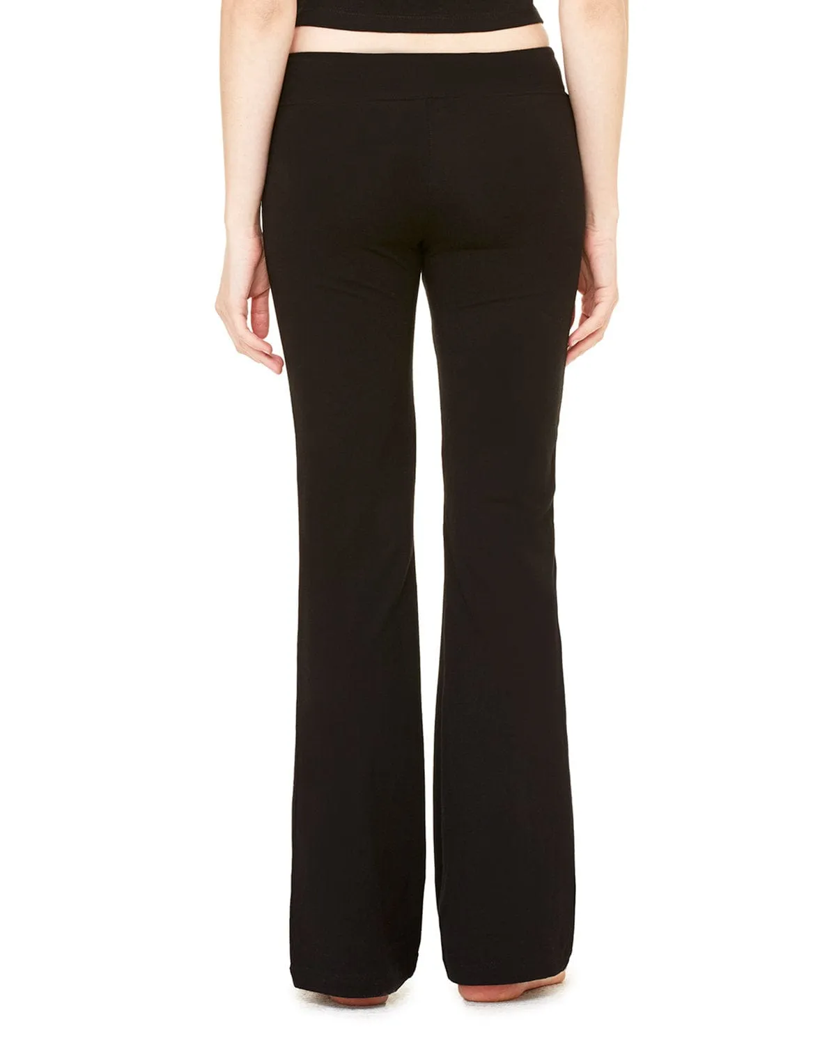Bella Canvas Ladies Stretch Yoga Pants | Black