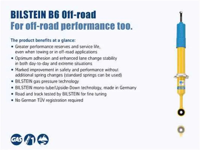 Bilstein 4600 Series 2016  Toyota Tacoma 4x4 Rear Monotube Shock Absorber