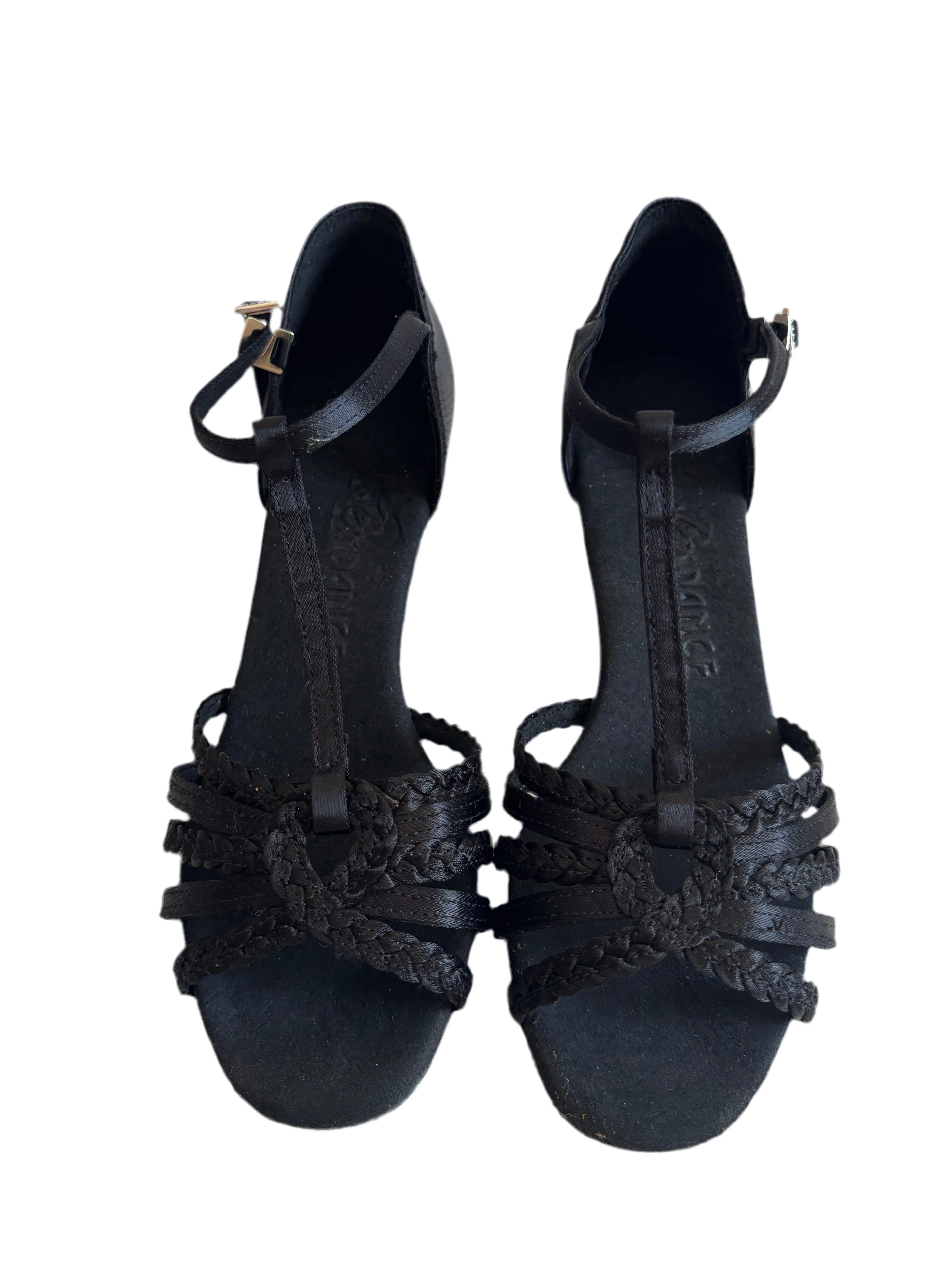 Black Latin Dance Shoes - 55mm Heel