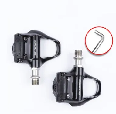 Blooke Road Bike Self-Locking Pedal, Electroplated Aluminum Alloy Bearing Self-Locking Pedal Spd System