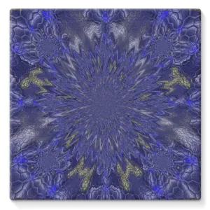 Blue Hex Stretch Canvas Wrap