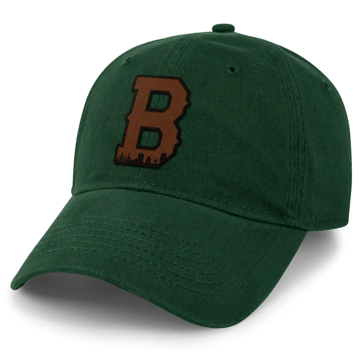 Boston B Skyline Leather Patch Dad Hat