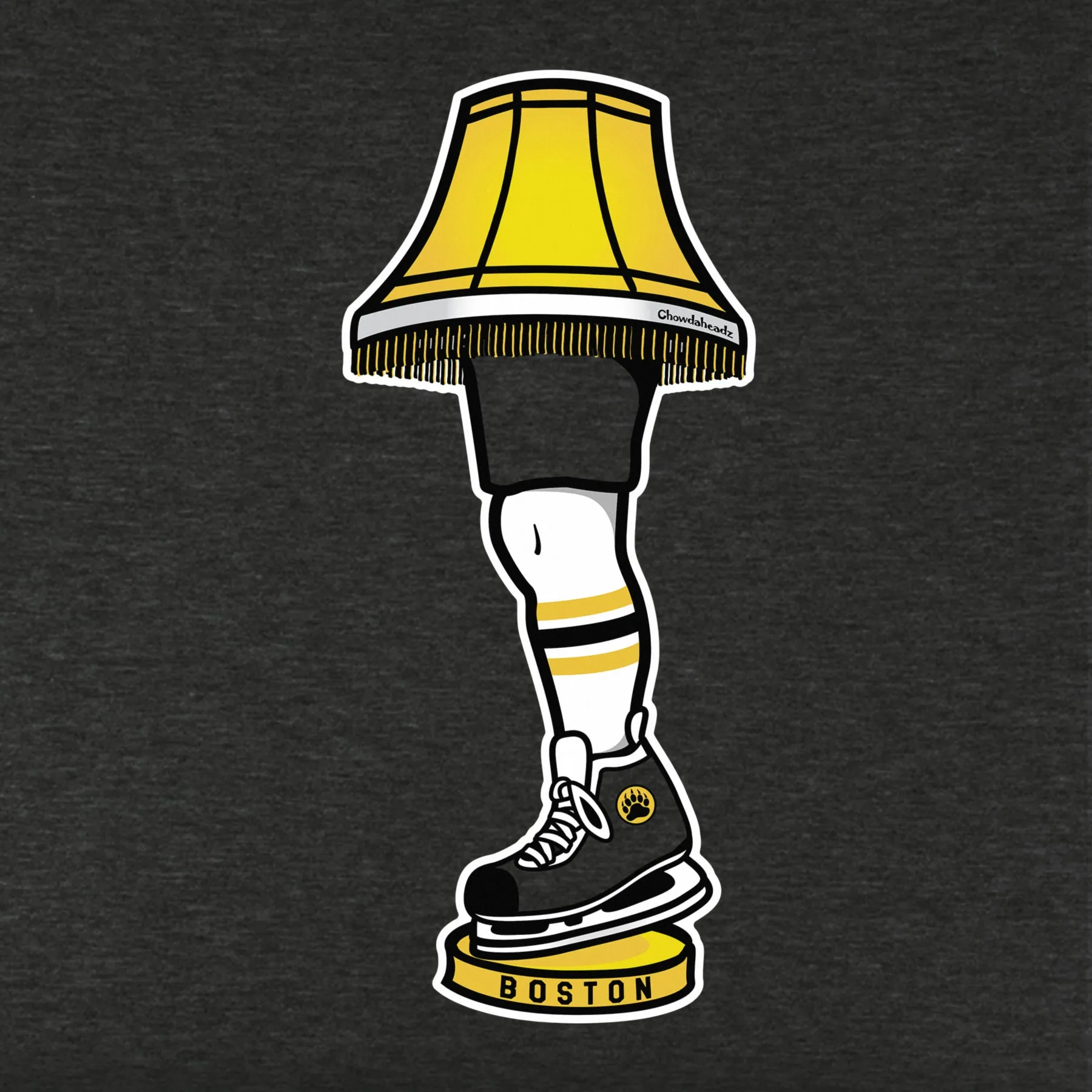Boston Hockey Holiday Leg Lamp Youth Hoodie