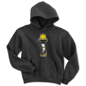 Boston Hockey Holiday Leg Lamp Youth Hoodie