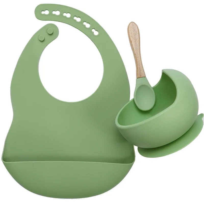 BPA Free Baby Silicone Tableware Set