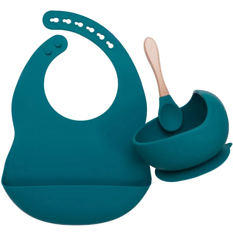 BPA Free Baby Silicone Tableware Set