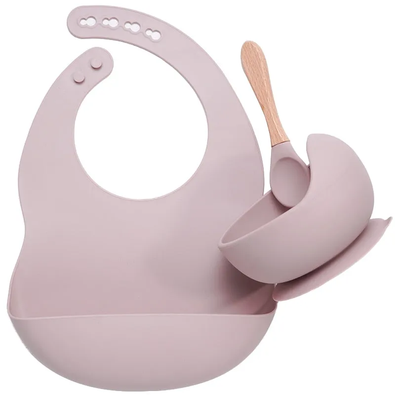 BPA Free Baby Silicone Tableware Set