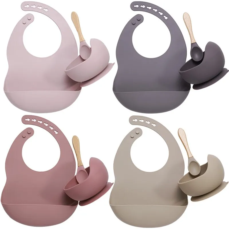 BPA Free Baby Silicone Tableware Set