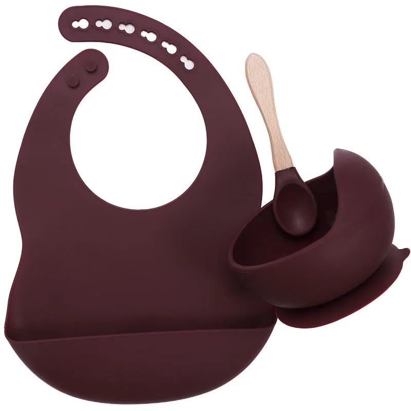 BPA Free Baby Silicone Tableware Set