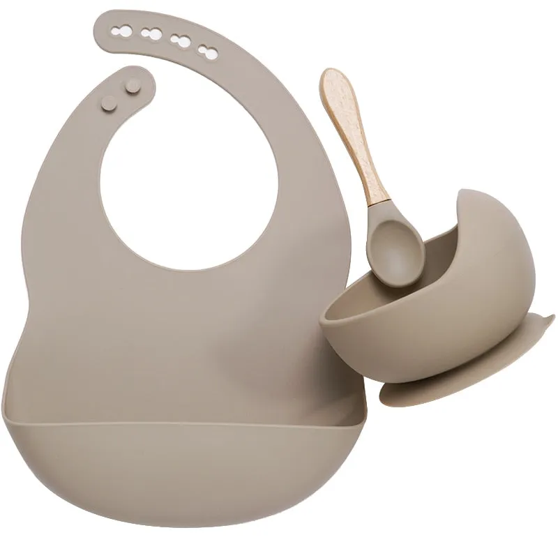 BPA Free Baby Silicone Tableware Set