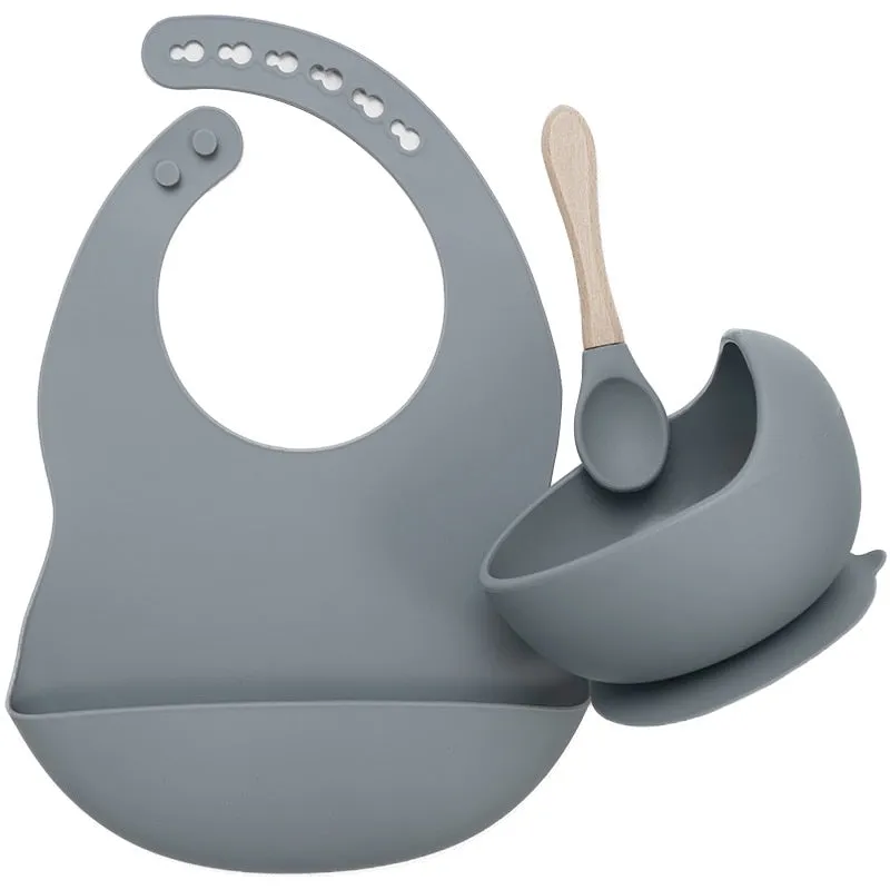 BPA Free Baby Silicone Tableware Set