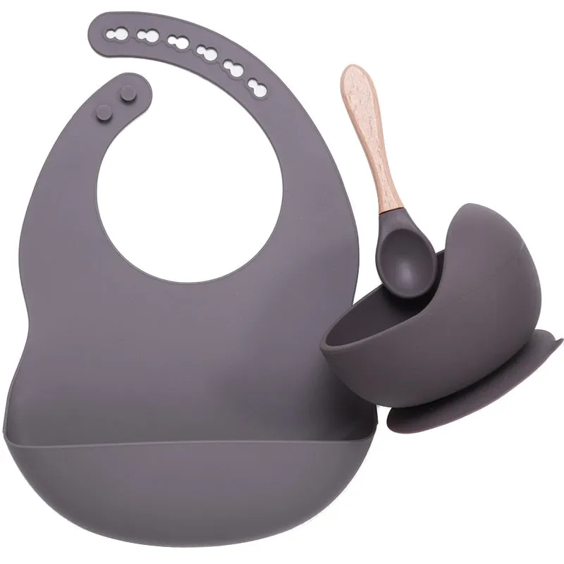 BPA Free Baby Silicone Tableware Set