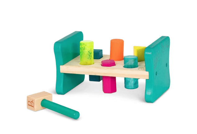 B.Pound & Play Wooden Hammer & Shape Sorter