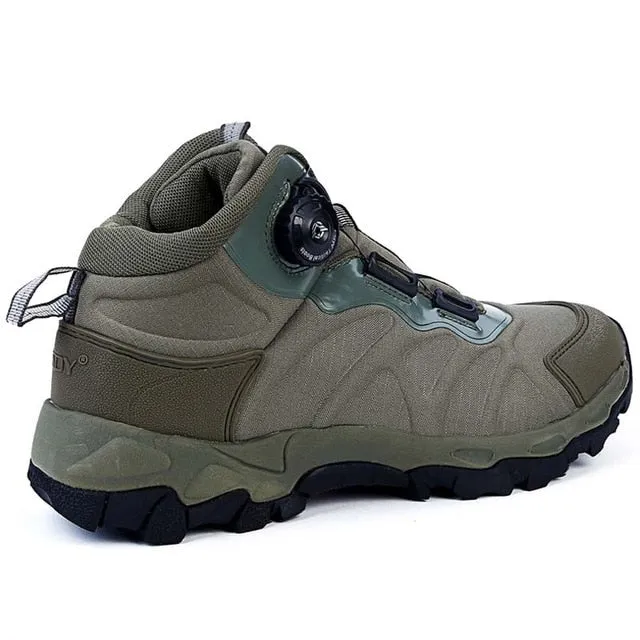 Brand Tactical Military Combat Boots Outdoor Quick Reaction BOA Breathable Men Shoes Army Ankle Boots Safety Climbing Shoes