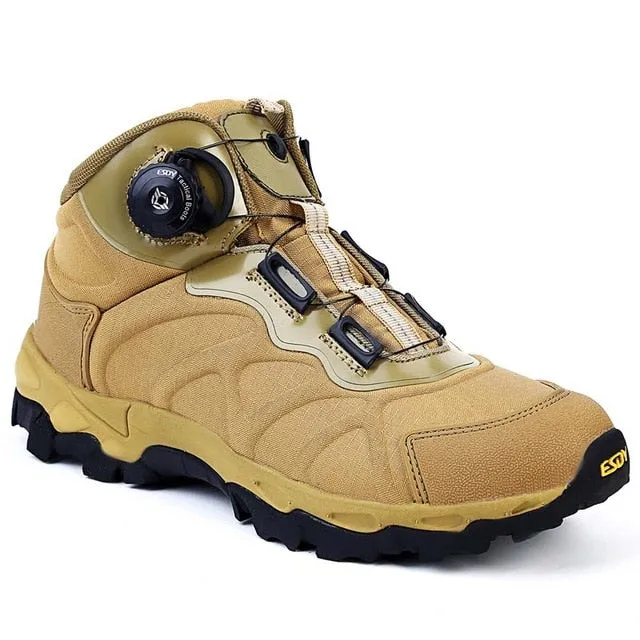 Brand Tactical Military Combat Boots Outdoor Quick Reaction BOA Breathable Men Shoes Army Ankle Boots Safety Climbing Shoes