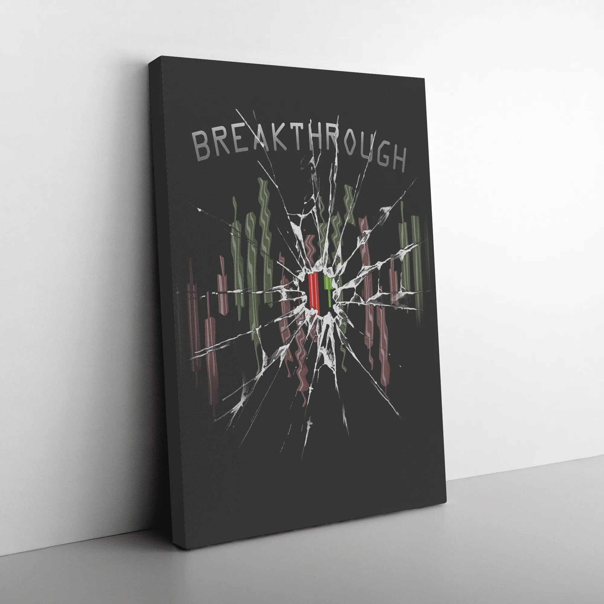 Breakthrough Adversity Trading Candlesticks Canvas