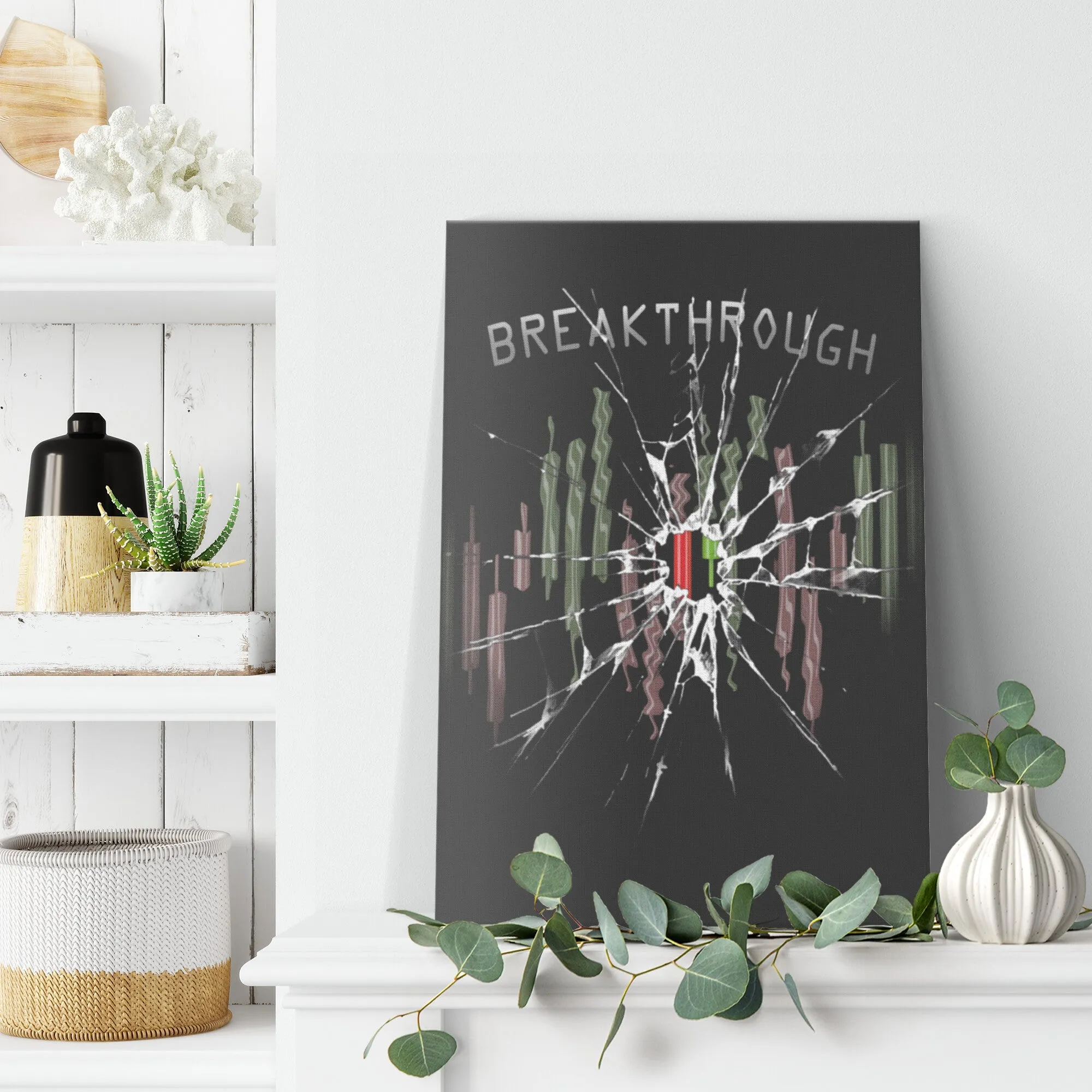Breakthrough Adversity Trading Candlesticks Canvas