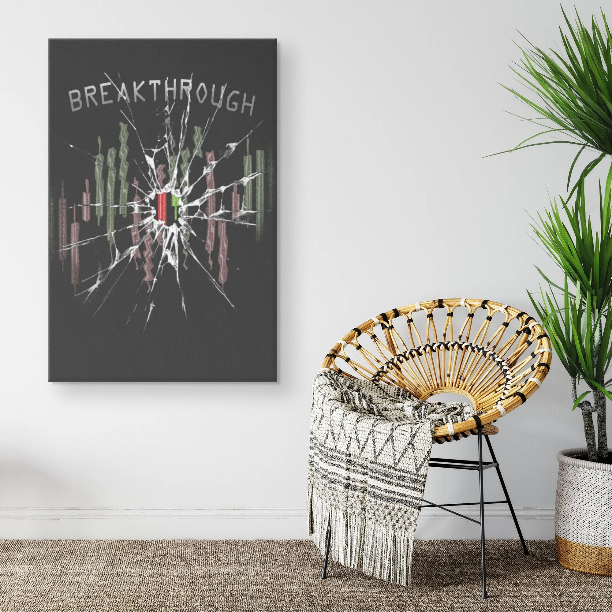 Breakthrough Adversity Trading Candlesticks Canvas