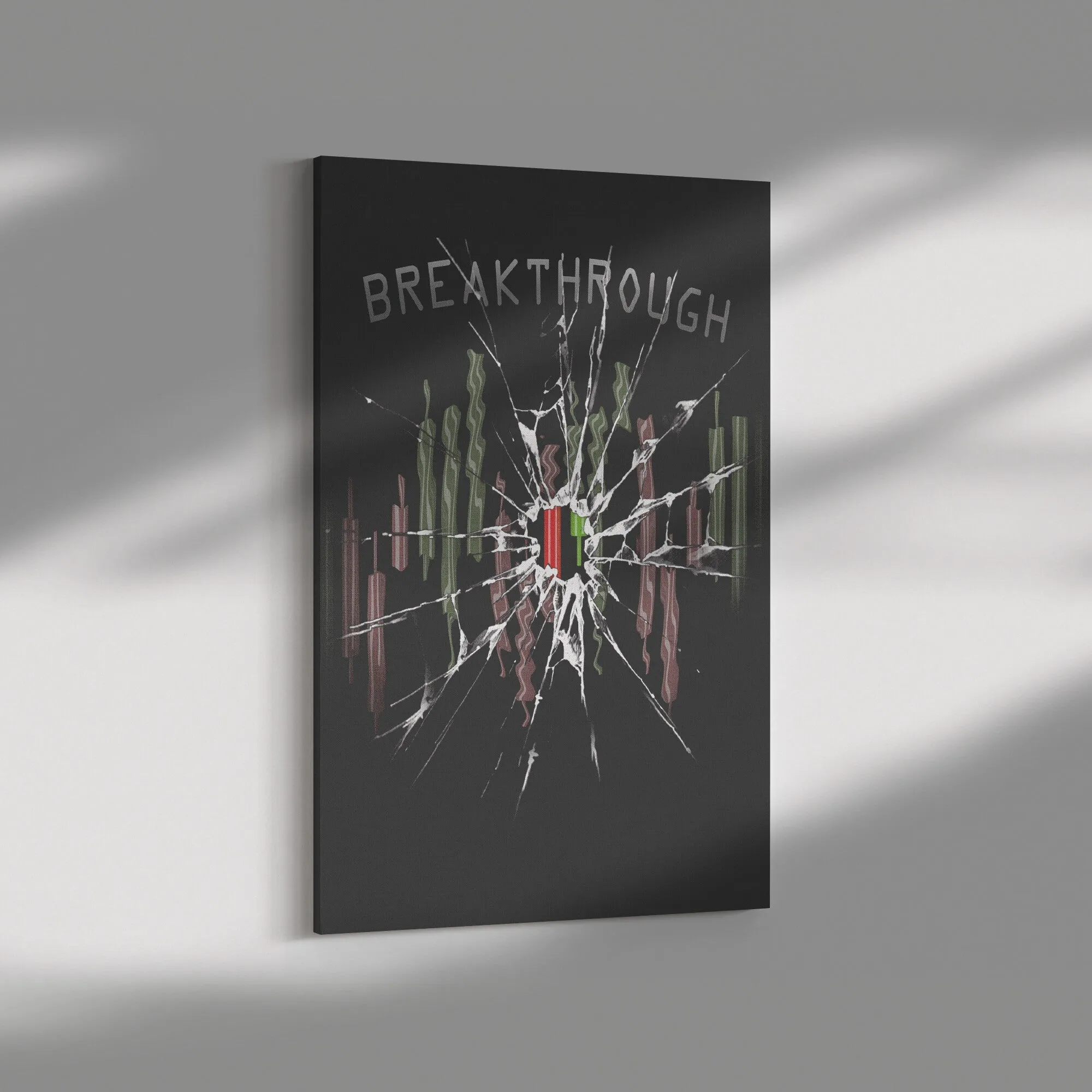 Breakthrough Adversity Trading Candlesticks Canvas