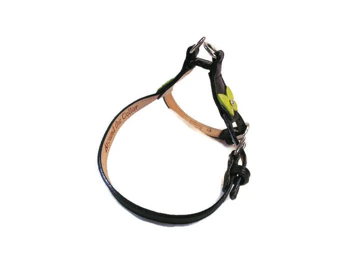 Butterfly Leather Step-In Harness with Crystal