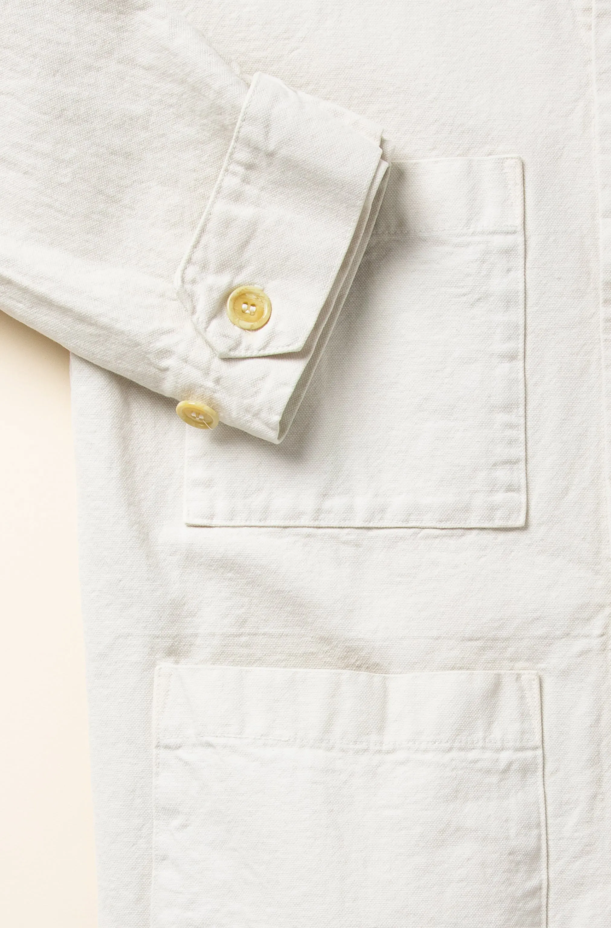 Canvas Task Jacket in Oyster