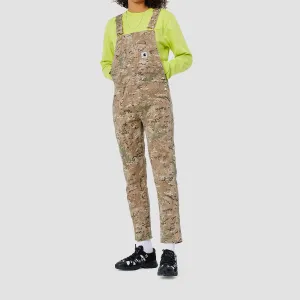 Carhartt WIP Bib Overall Camo Combi/Desert Worn Canvas - Womens