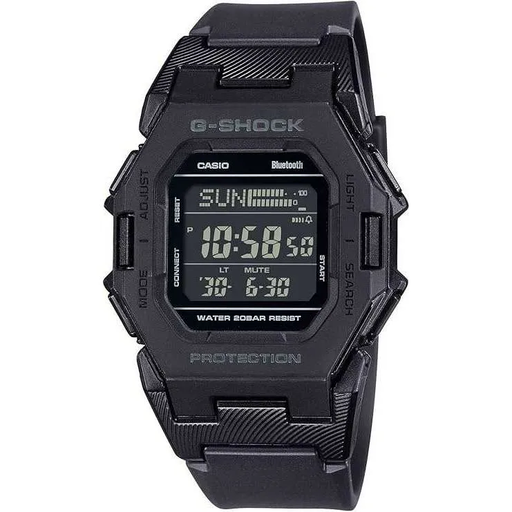 CASIO G-SHOCK BLUETOOTH PODOMETER DIGITAL DIAL ALL BLACK MEN WATCH GD-B500-1JF