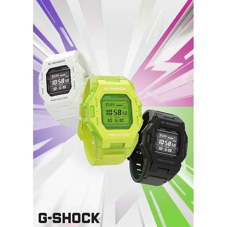 CASIO G-SHOCK BLUETOOTH PODOMETER DIGITAL DIAL ALL BLACK MEN WATCH GD-B500-1JF