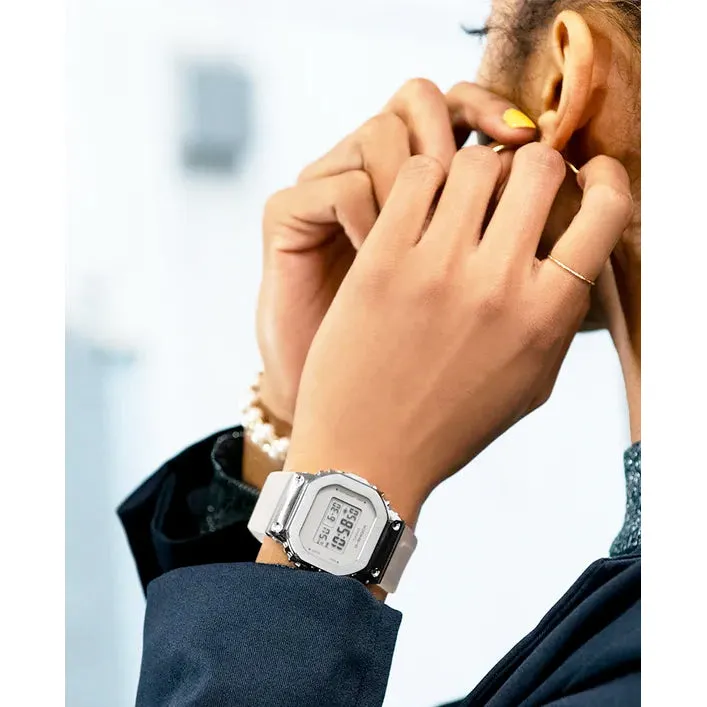 Casio G-Shock GMS Stainless Steel White Women's Watch GMS5600SK-7 Jelly Clear