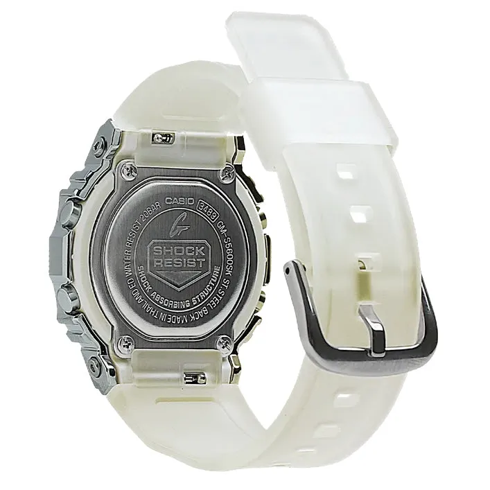 Casio G-Shock GMS Stainless Steel White Women's Watch GMS5600SK-7 Jelly Clear
