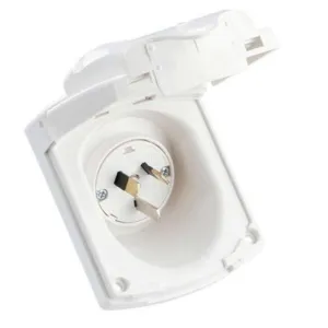 Clipsal External 15amp Power inlet 240volt White New Type