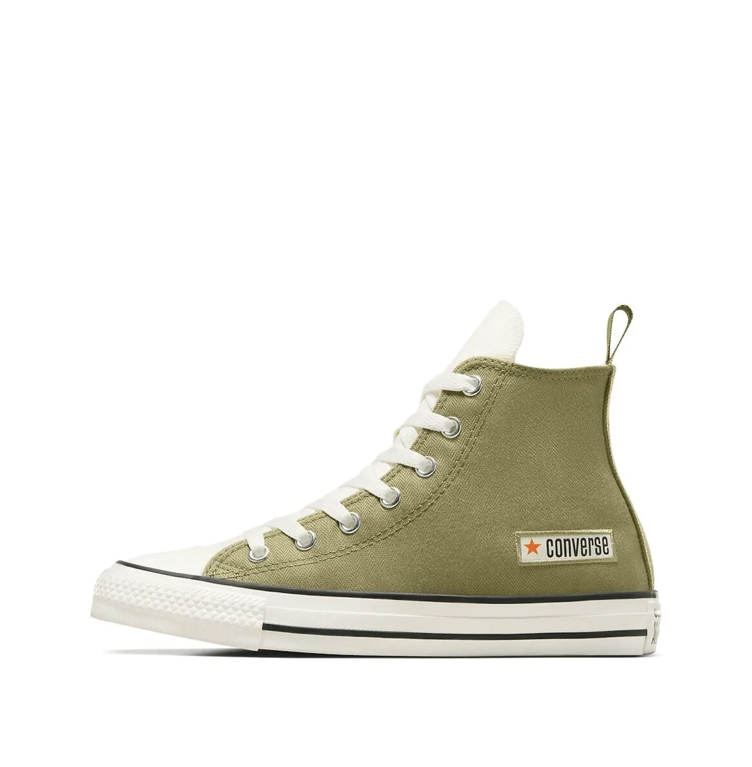CONVERSE ALL STAR Kid CT1V Scavenger Hunt Hi Top - Mossy Sloth/Egret/Orange