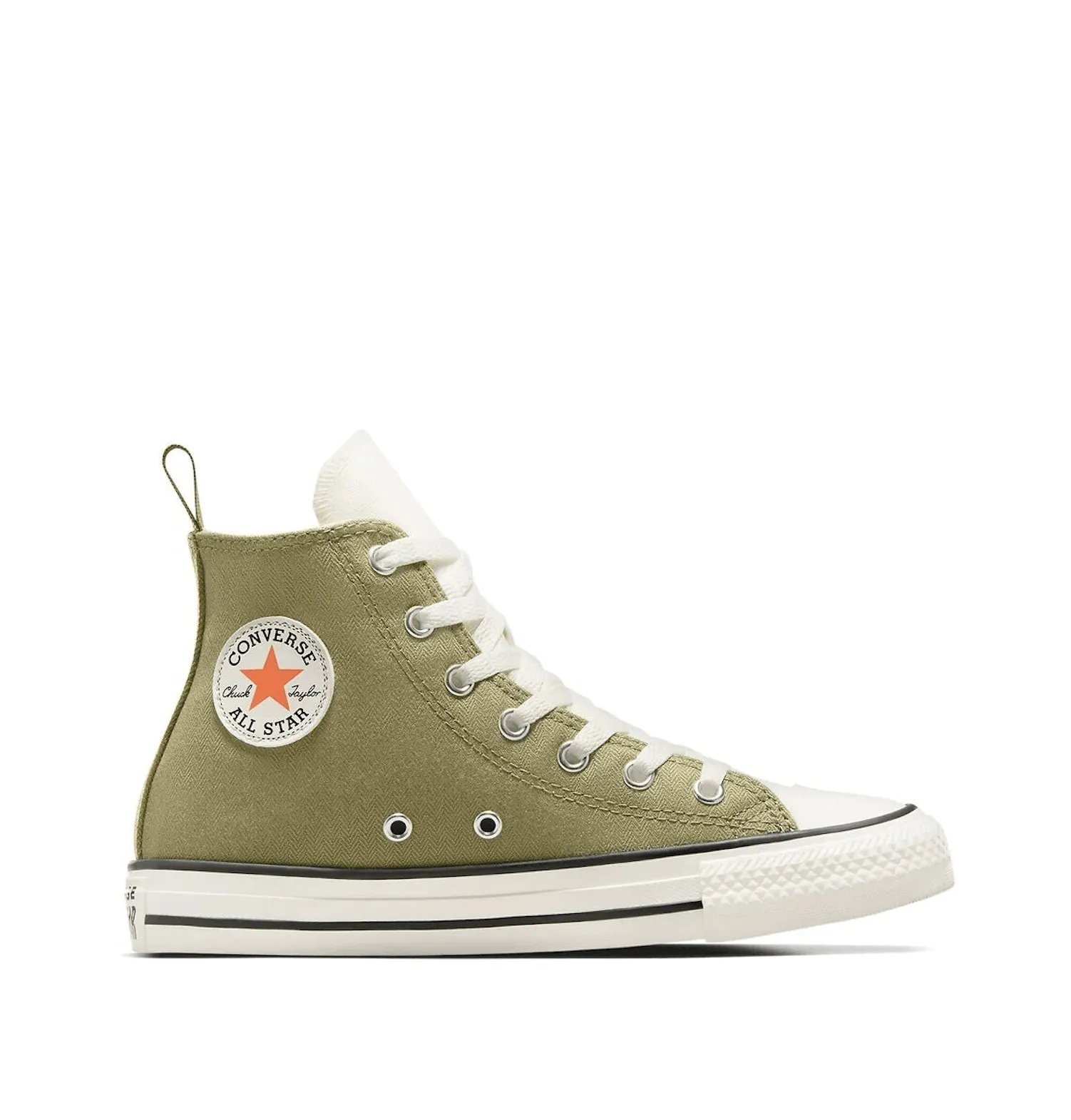 CONVERSE ALL STAR Kid CT1V Scavenger Hunt Hi Top - Mossy Sloth/Egret/Orange