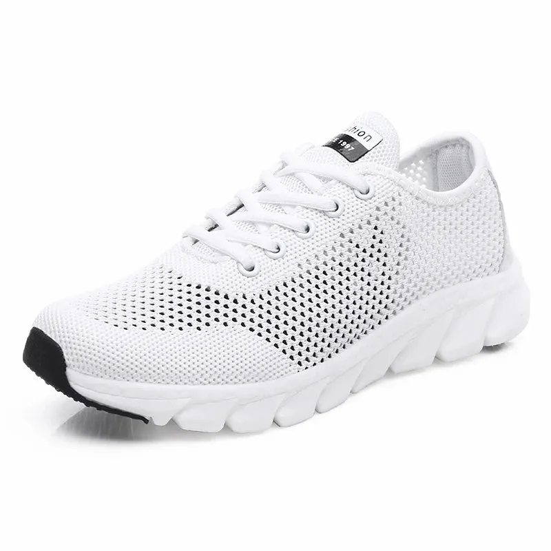 Cross-border large summer hollowed-out woven women's sports casual shoes light running shoes
