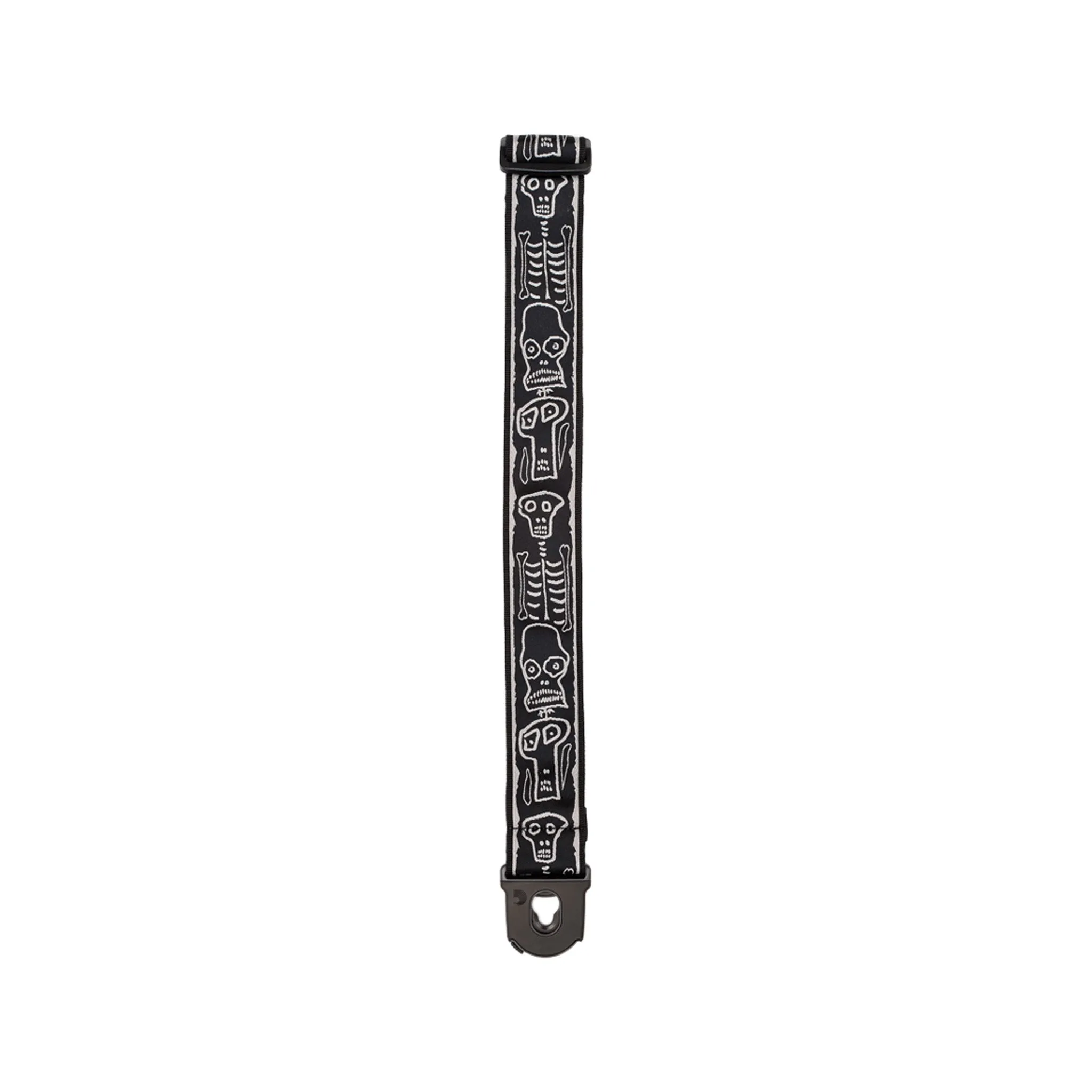 D'Addario 50PLJS01 50mm Joe Satriani Planet Lock Guitar Strap, Skull N Bones