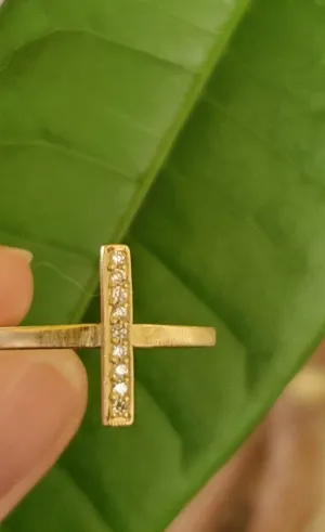 Dawes Design Walk The Line 18K Dia Ring